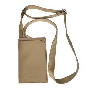 Everlane The Cactus Mini Sling Crossbody Bag Natural Tan Leather Passport Phone